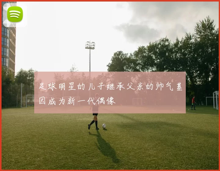 足球明星的儿子继承父亲的帅气基因成为新一代偶像