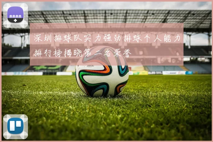 深圳排球队实力强劲排球个人能力排行榜揭晓第二名荣誉